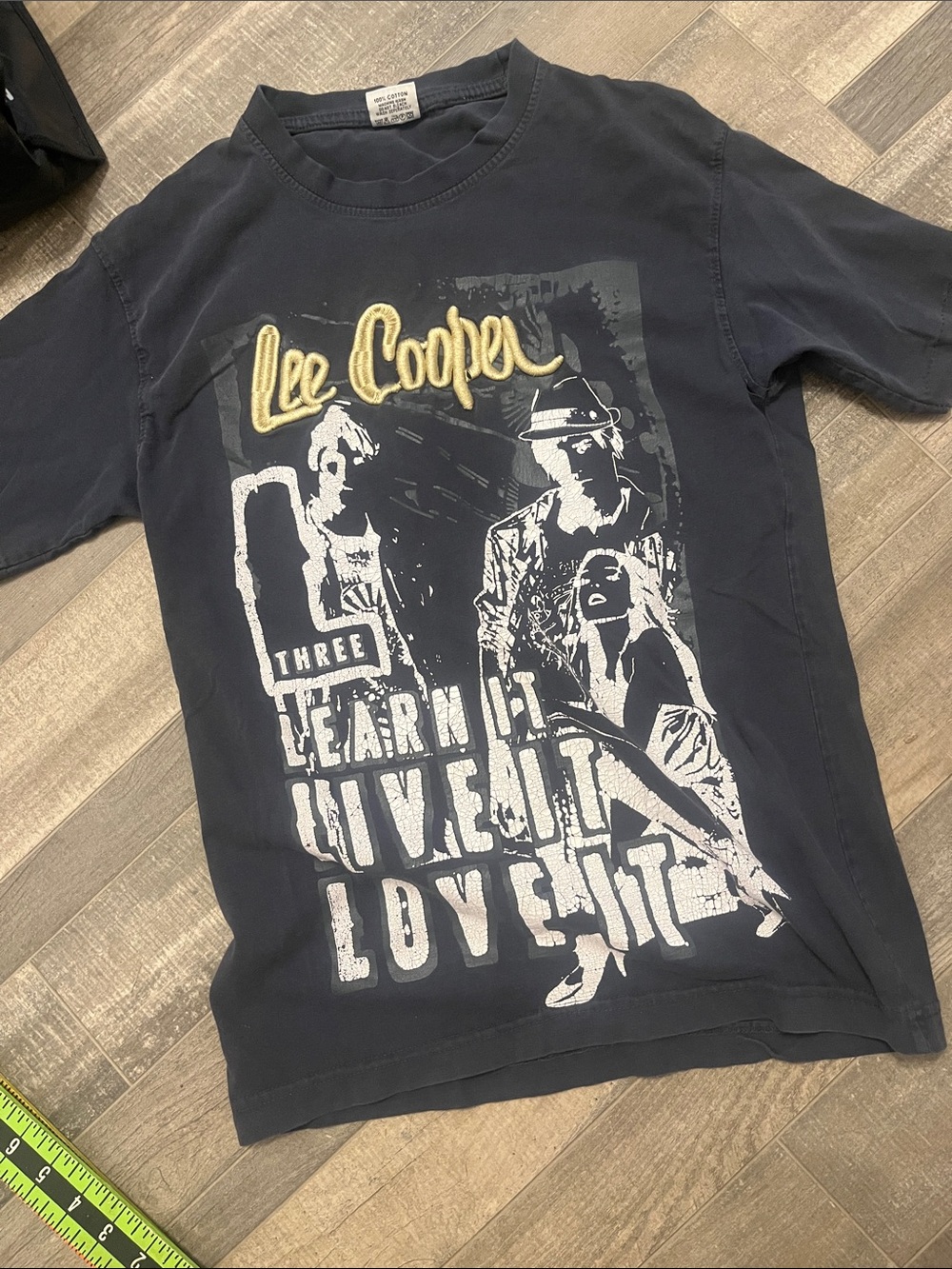Lee Cooper Men's Navy Graphic Short Sleeve Tee